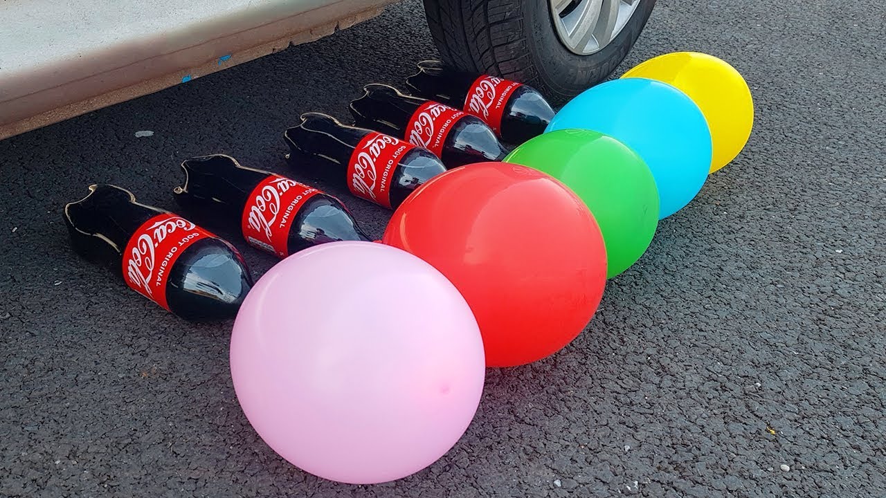 Experiment Cola Sprite Fanta Mirinda And Mentos Underground Vs Car