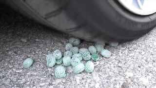 Crushing Crunchy & Soft Things by Car! EXPERIMENT CAR vs Marbles