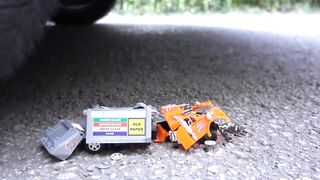 Crushing Crunchy & Soft Things by Car! EXPERIMENT CAR VS LIGHTERS