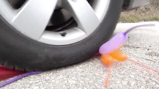 Crushing Crunchy & Soft Things by Car! EXPERIMENT Car vs JELLY