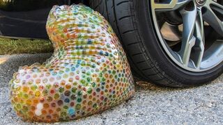 Crushing Crunchy & Soft Things by Car! EXPERIMENT CAR vs Orbeez