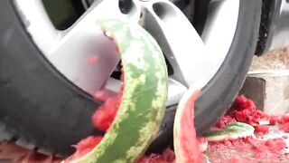 Crushing Crunchy & Soft Things by Car! EXPERIMENT CAR vs AIRSOFT BBs