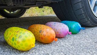 Crushing Crunchy & Soft Things by Car! EXPERIMENT CAR vs Orbeez Balloons