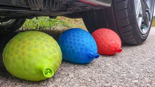 Crushing Crunchy & Soft Things by Car! EXPERIMENT CAR vs Orbeez Balloons