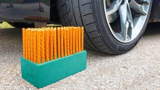 Crushing Crunchy & Soft Things by Car! EXPERIMENT CAR vs FLORAL FOAM