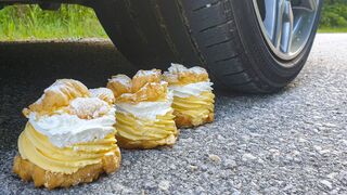 Crushing Crunchy & Soft Things by Car! EXPERIMENT CAR vs Princess Donuts