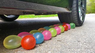 Crushing Crunchy & Soft Things by Car! EXPERIMENT Car vs Balloons