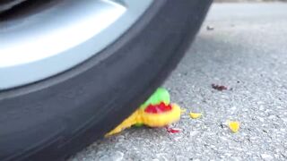 Crushing Crunchy & Soft Things by Car! EXPERIMENT CAR vs RAINBOW COCA COLA