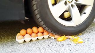 Crushing Crunchy & Soft Things by Car! EXPERIMENT CAR vs BALLOONS and TOOTHPASTE