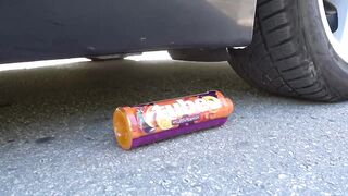 Crushing Crunchy & Soft Things by Car! EXPERIMENT CAR vs Floral Foam and Toothpick