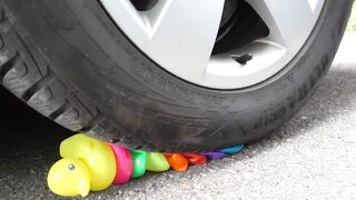 Crushing Crunchy & Soft Things by Car! EXPERIMENT CAR vs M&M