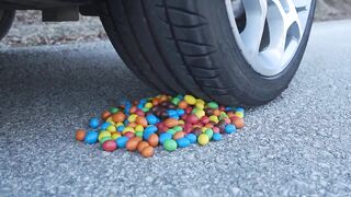 Crushing Crunchy & Soft Things by Car! EXPERIMENT CAR vs M&M