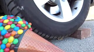 Crushing Crunchy & Soft Things by Car! EXPERIMENT CAR vs SNAPPERS FIRECRACKERS