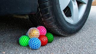 Crushing Crunchy & Soft Things by Car! EXPERIMENT CAR VS Anti Stress Balls