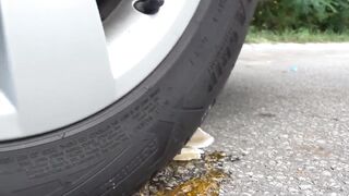 Crushing Crunchy & Soft Things by Car! EXPERIMENT CAR vs Shaving Foam