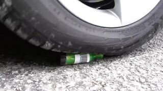 Crushing Crunchy & Soft Things by Car! EXPERIMENT CAR vs Toothpaste and Balloons