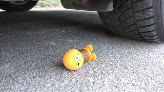 Crushing Crunchy & Soft Things by Car! EXPERIMENT CAR vs Toothpaste and Balloons