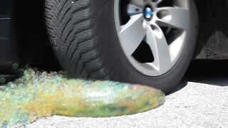 Crushing Crunchy & Soft Things by Car! EXPERIMENT CAR vs Gummy Worms