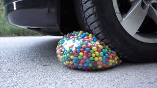 Crushing Crunchy & Soft Things by Car! EXPERIMENT CAR vs GIANT M&M BALLOON