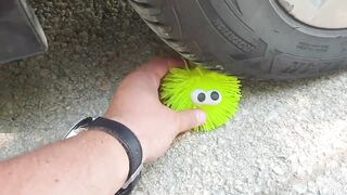 Crushing Crunchy & Soft Things by Car! EXPERIMENT CAR vs SPIKE SLIME TOY