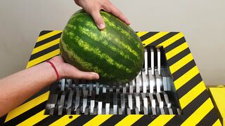 EXPERIMENT Shredding WATERMELON and FRIUT