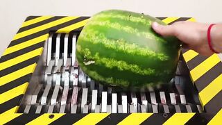 EXPERIMENT Shredding WATERMELON and FRIUT