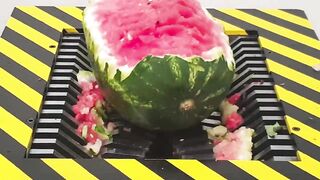 EXPERIMENT Shredding WATERMELON and FRIUT