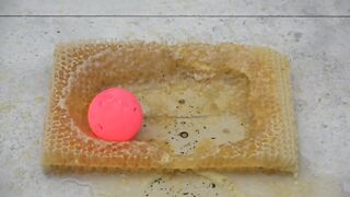 EXPERIMENT Glowing 1000 degree METAL BALL vs Honeycomb