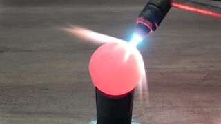 EXPERIMENT Glowing 1000 degree METAL BALL vs 7 EGGS