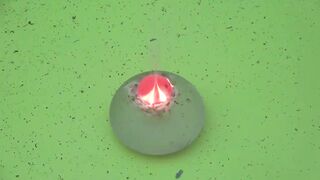 EXPERIMENT Glowing 1000 Degree METAL BALL vs Implant Breast