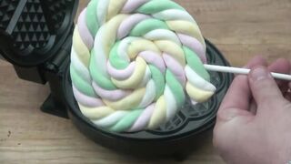 EXPERIMENT WAFFLE IRON vs Fluffy Rainbow Lollipop