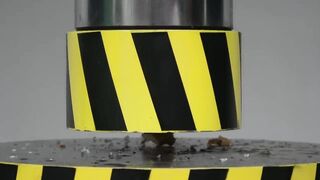 EXPERIMENT HYDRAULIC PRESS 100 TON vs SLIME ANTISTRESS BALL