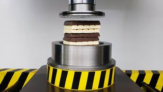 Pressing Chocolate Through Small Holes with HYDRAULIC PRESS 100 TON