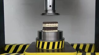 Pressing Chocolate Through Small Holes with HYDRAULIC PRESS 100 TON