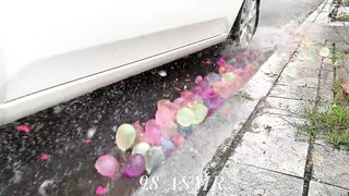 Experiment Car vs Coca Cola, Fanta, Mirinda Balloons | Crushing Crunchy & Soft Things by Car | #32