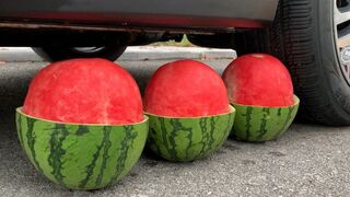 Experiment Car vs Watermelon Cola, Fanta vs Balloons | Crushing Crunchy & Soft Things by Car | ASMR