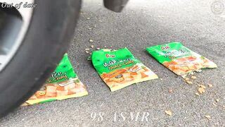 Experiment Car vs Watermelon Cola, Fanta vs Balloons | Crushing Crunchy & Soft Things by Car | ASMR