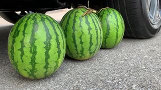 Experiment Car vs Watermelon Juice vs Balloons | Crushing Crunchy & Soft Things by Car | ASMR