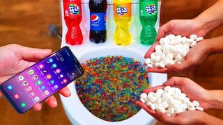 Experiment !! PHONE vs TOILET Pepsi, Coca Cola and Mentos Fanta