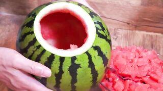 Experiment: Watermelon vs toilet vs Mentos Elephant toothpaste experiment