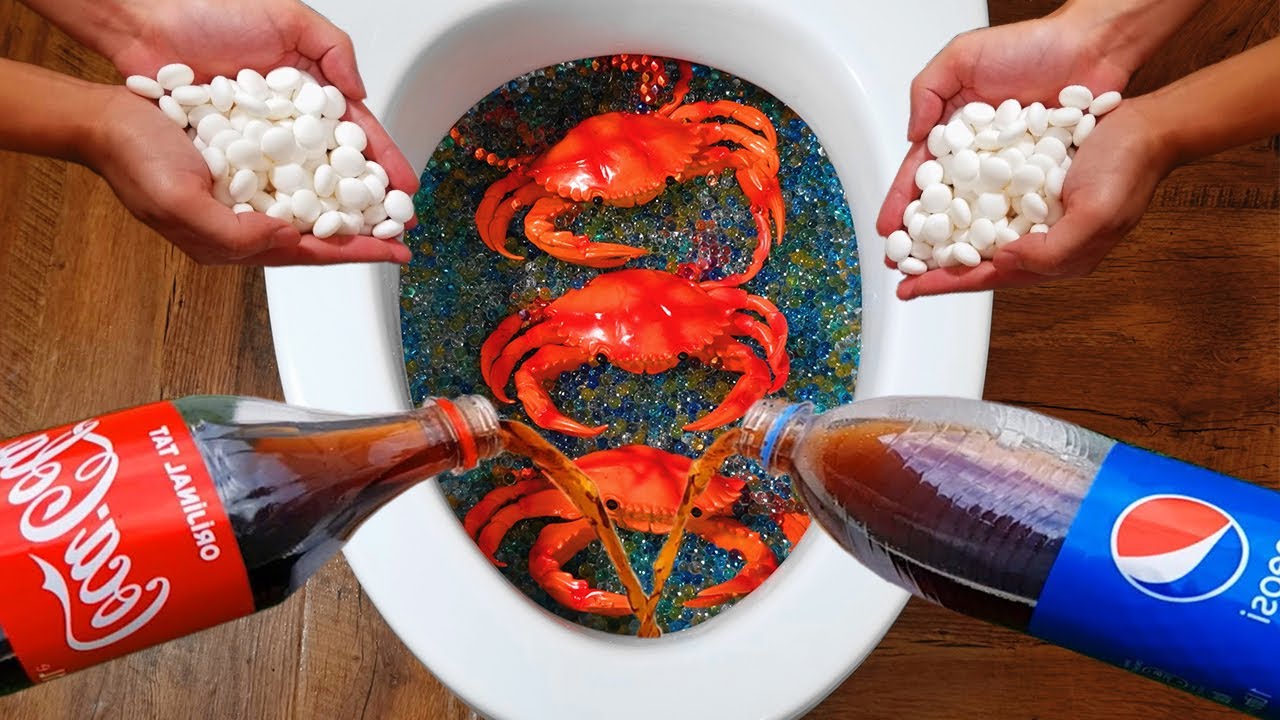 Elephant toothpaste experiment VS Toilet, Coca Cola, Pepsi, Fanta and