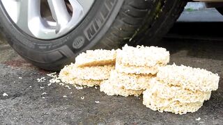 Crushing Crunchy & Soft Things by Car! EXPERIMENT: Car vs Coca Cola, Fanta, Mirinda Balloons