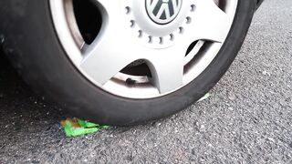 Crushing Crunchy & Soft Things by Car! - EXPERIMENT: CAR vs FROOT LOOPS
