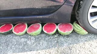 Crushing Crunchy & Soft Things by Car! - Watermelon, Pepsi, Coca Cola, Floral Foam and More!
