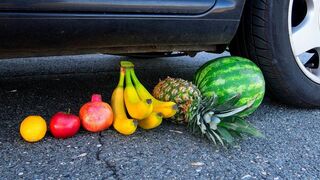Crushing Crunchy & Soft Things by Car! - EXPERIMENT: CAR VS FRUITS