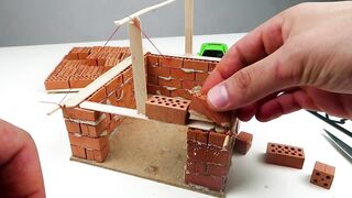 HOW TO BUILD A BRICK WALL: BRICKLAYING - How to build a MINI GARAGE for Lamborghini