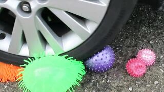 Crushing Crunchy & Soft Things by Car! - EXPERIMENT: CAR VS PLAY DOH