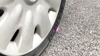 Crushing Crunchy & Soft Things by Car! - EXPERIMENT: Balls VS CAR