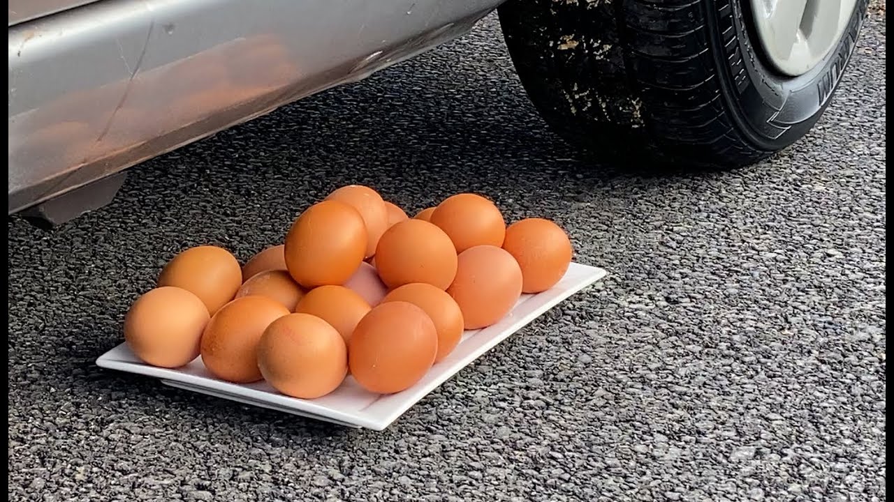 Car vs Eggs EXPERIMENT Oddly Satisfying Video & Relaxing