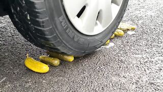 Crushing Crunchy & Soft Things by Car!- Experiment Car vs chocolate